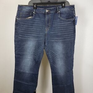 Buffalo Bitton Slim Boot/king Stretch Blue Denim Men's Jeans Size W 42 × L 32